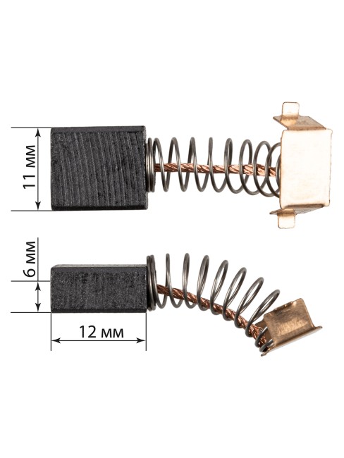 Щетки графитовые ЩГ-10800106 для угловой шлифмашины УШМ 1200/125, 2 шт. в комплекте, TDM Щетки графитовые ЩГ-10800106 для угловой шлифмашины УШМ 1200/125, 2 шт. в комплекте, TDM