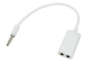 Аудиоразветвитель штекер 3,5 мм на 2 белый REXANT Аудиоразветвитель штекер 3,5 мм на 2 белый REXANT