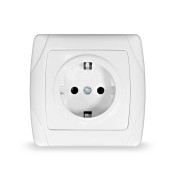 Розетка 1-м СП Маргарита 16А IP20 с заземл. бел. UNIVersal М0028 Розетка 1-м СП Маргарита 16А IP20 с заземл. бел. UNIVersal М0028