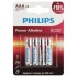 Элемент питания алкалиновый AAA/LR03 1.5В Power (блист. 4шт) Philips Б0062736 Элемент питания алкалиновый AAA/LR03 1.5В Power (блист. 4шт) Philips Б0062736