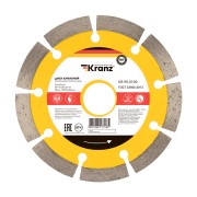 Диск алмазный отрезной сегментный 115x22,2x2x10мм KRANZ Диск алмазный отрезной сегментный 115x22,2x2x10мм KRANZ