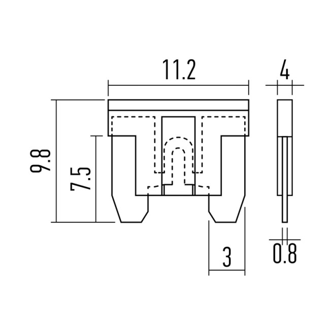 Набор автомобильных предохранителей микро «Korea» REXANT