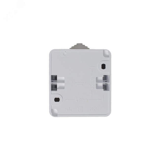 ЭТЮД Выключатель двухклавишный наружный IP44 белый