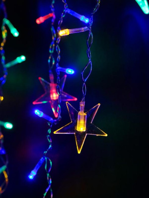 Гирлянда "Бахрома" DICLD-100M-C 100 мультиколорт светодиодов 1.7х0.5м с насадками SHLights 4690601047199 Гирлянда "Бахрома" DICLD-100M-C 100 мультиколорт светодиодов 1.7х0.5м с насадками SHLights 4690601047199