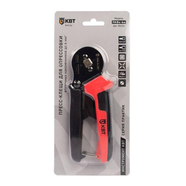 Пресс-клещи ПКВк-6м "Практик" (комплект) КВТ 85224