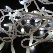 Гирлянда Нить 10м, с эффектом мерцания, белый ПВХ, 230В, цвет Белый  (нужен шнур питания 303-500-1)