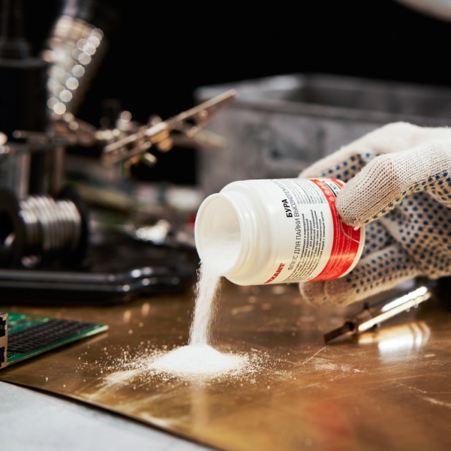 Флюс для пайки, БУРА, 100г, банка REXANT Флюс для пайки, БУРА, 100г, банка REXANT