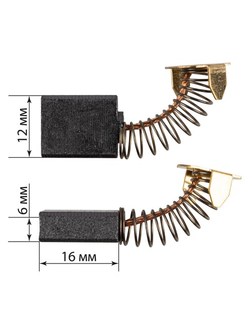 Щетки графитовые ЩГ-10800107 для угловой шлифмашины УШМ 1800/230, 2 шт. в комплекте, TDM Щетки графитовые ЩГ-10800107 для угловой шлифмашины УШМ 1800/230, 2 шт. в комплекте, TDM