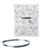 Хомут червячный, d 140-160 мм, оцинк (упак. 100 шт) TDM Хомут червячный, d 140-160 мм, оцинк (упак. 100 шт) TDM