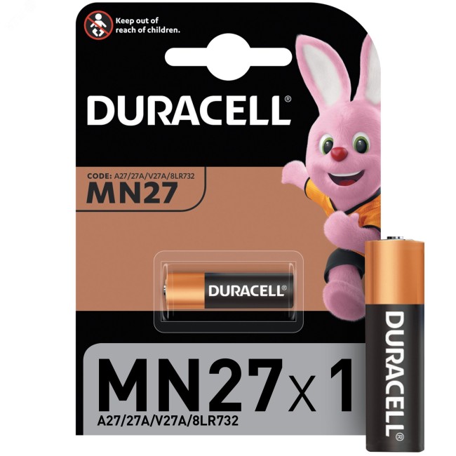 Элемент питания Duracell MN27 (10/100/9000)