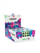 Элемент питания LR03 AAA, Alkaline 1.5В, 96 шт/уп, Космос Элемент питания LR03 AAA, Alkaline 1.5В, 96 шт/уп, Космос