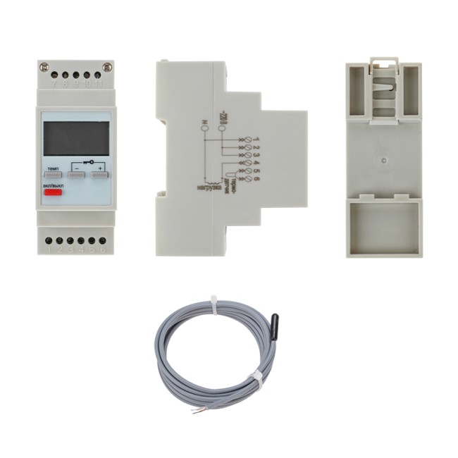 Терморегулятор цифровой RX-157 программируемый (на DIN-рейку) REXANT Терморегулятор цифровой RX-157 программируемый (на DIN-рейку) REXANT