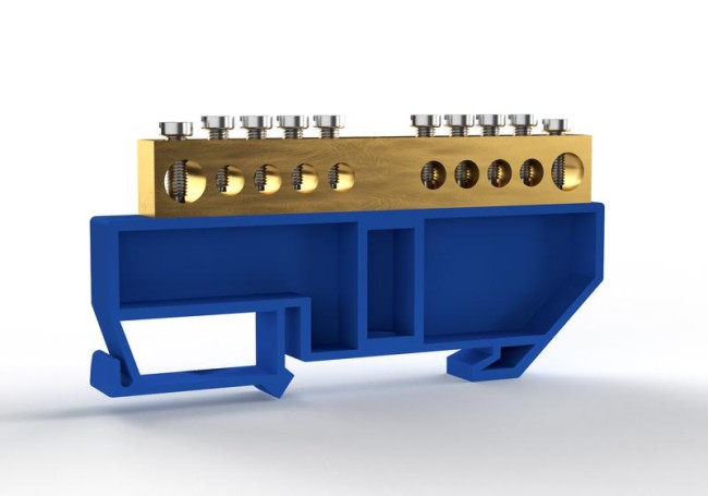 Шина нулевая на DIN-изоляторе 8х12мм 10 отвер. латунь TOKOV ELECTRIC TKE-BCB-812-10-DIN/N Шина нулевая на DIN-изоляторе 8х12мм 10 отвер. латунь TOKOV ELECTRIC TKE-BCB-812-10-DIN/N