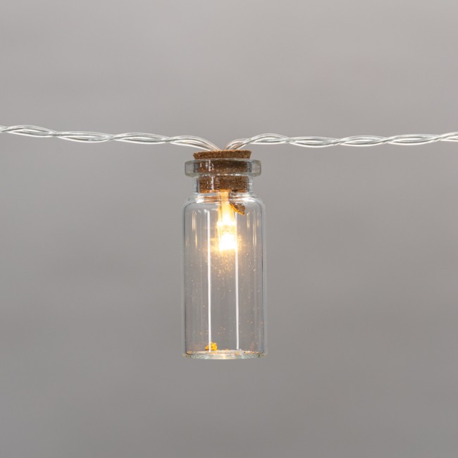 Гирлянда светодиодная Баночки 1,5 м, 10 LED, прозрачный ПВХ, цвет свечения теплый белый, 2 х АА (батарейки не в комплекте) NEON-NIGHT Гирлянда светодиодная Баночки 1,5 м, 10 LED, прозрачный ПВХ, цвет свечения теплый белый, 2 х АА (батарейки не в комплекте) NEON-NIGHT