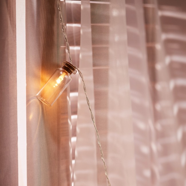 Гирлянда светодиодная Баночки 1,5 м, 10 LED, прозрачный ПВХ, цвет свечения теплый белый, 2 х АА (батарейки не в комплекте) NEON-NIGHT Гирлянда светодиодная Баночки 1,5 м, 10 LED, прозрачный ПВХ, цвет свечения теплый белый, 2 х АА (батарейки не в комплекте) NEON-NIGHT