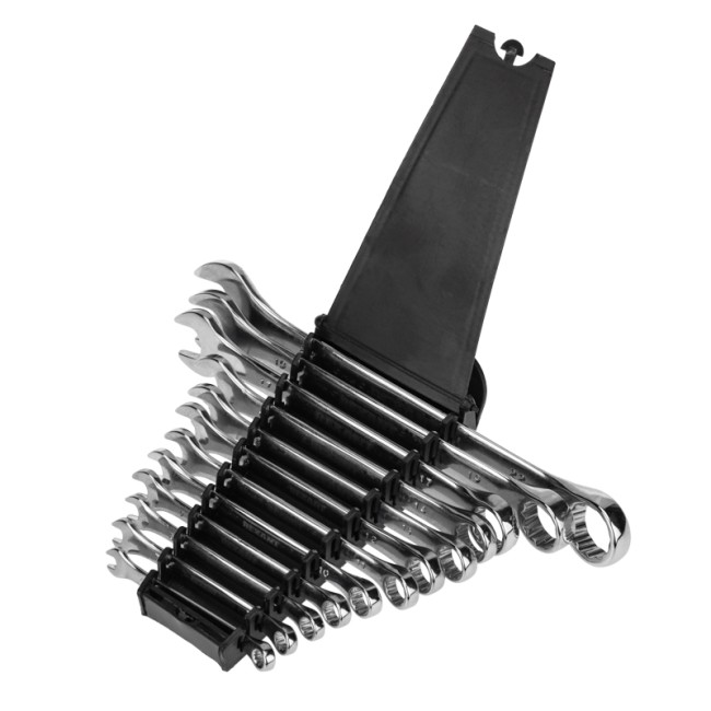 Набор ключей комбинированных (6-14, 17, 19, 22мм) 12 шт, CrV, зеркальное хромирование REXANT Набор ключей комбинированных (6-14, 17, 19, 22мм) 12 шт, CrV, зеркальное хромирование REXANT