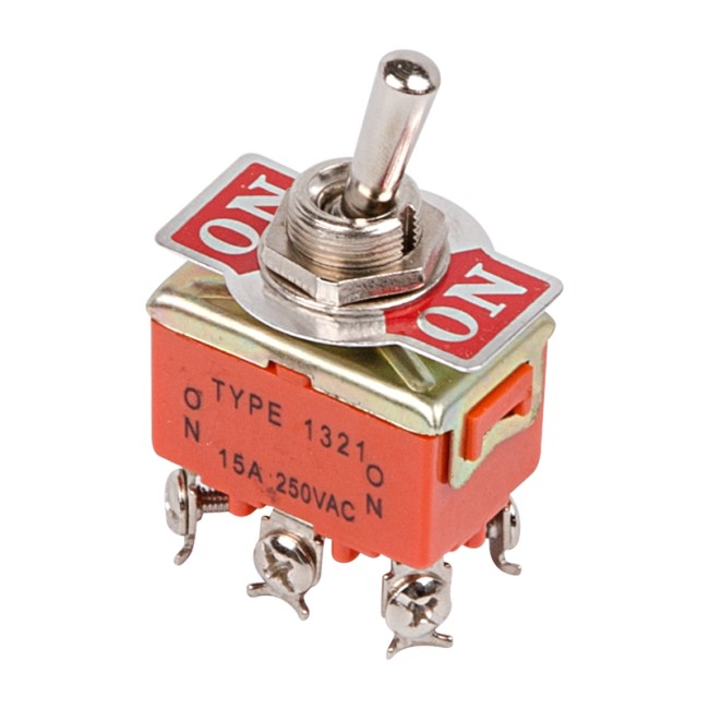 Тумблер 250V 15А (6c) ON-ON двухполюсный (KN-202) REXANT (в упак. 1шт.) Тумблер 250V 15А (6c) ON-ON двухполюсный (KN-202) REXANT (в упак. 1шт.)