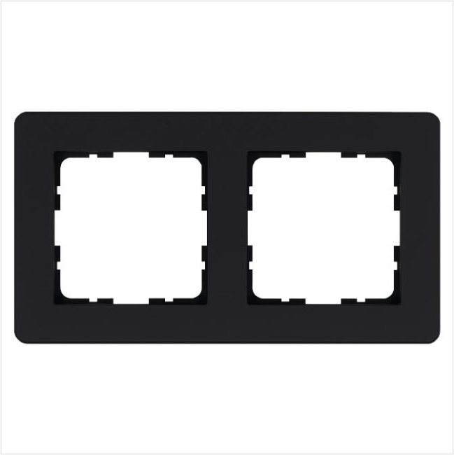 Рамка 2-м G-Flex черн. матов. soft touch Jasmart G1102PB Рамка 2-м G-Flex черн. матов. soft touch Jasmart G1102PB