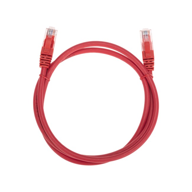 Патч-корд U/UTP CAT 6, RJ45-RJ45, 26AWG, LSZH, красный, 1м REXANT