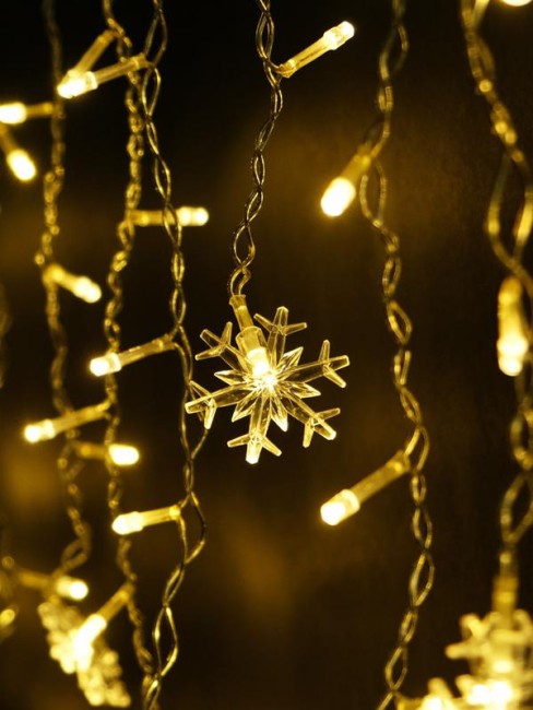 Гирлянда "Бахрома" DICLD-100WW-C 100 теплых бел. светодиодов 1.7х0.5м с насадками SHLights 4690601047205 Гирлянда "Бахрома" DICLD-100WW-C 100 теплых бел. светодиодов 1.7х0.5м с насадками SHLights 4690601047205