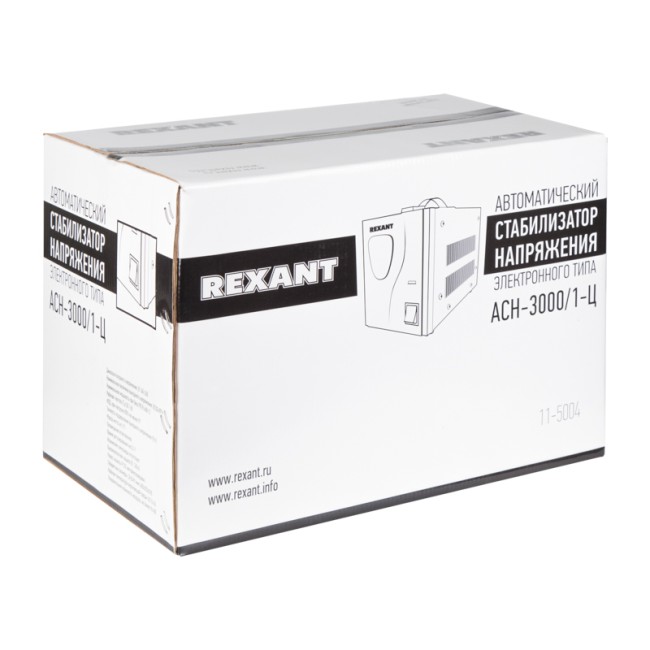 Стабилизатор напряжения AСН-3000/1-Ц REXANT Стабилизатор напряжения AСН-3000/1-Ц REXANT