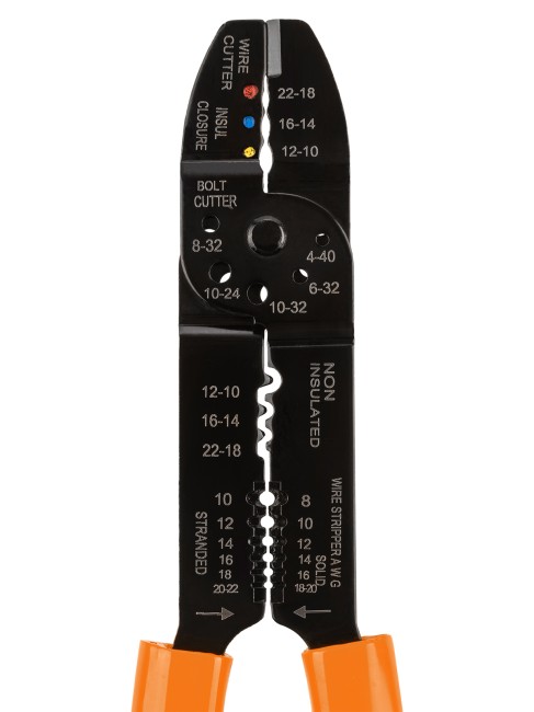 Клещи обжимные КО-У, универсальные (обжим, зачистка, винторез), "МастерЭлектрик" TDM Клещи обжимные КО-У, универсальные (обжим, зачистка, винторез), "МастерЭлектрик" TDM