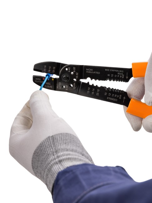 Клещи обжимные КО-У, универсальные (обжим, зачистка, винторез), "МастерЭлектрик" TDM Клещи обжимные КО-У, универсальные (обжим, зачистка, винторез), "МастерЭлектрик" TDM