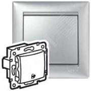 VALENA Кнопка с символом Звонок алюминий VALENA Кнопка с символом Звонок алюминий