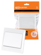 Выключатель 1 кл. 10А белый "Ильмень"   TDM Выключатель 1 кл. 10А белый "Ильмень"   TDM