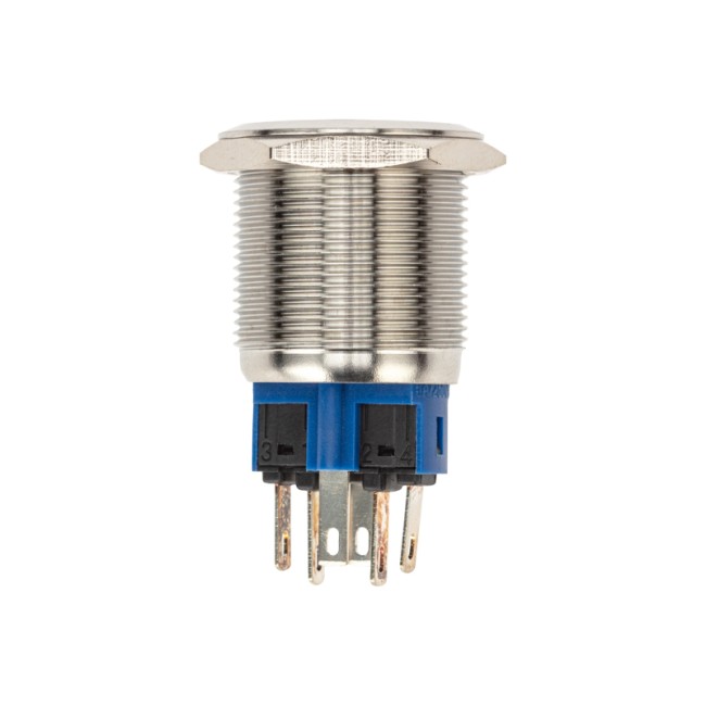 Кнопка  антивандальная Ø22 250В Фикс (6с) ON-OFF/OFF-ON подсв/зеленая REXANT (в упак. 1 шт.)