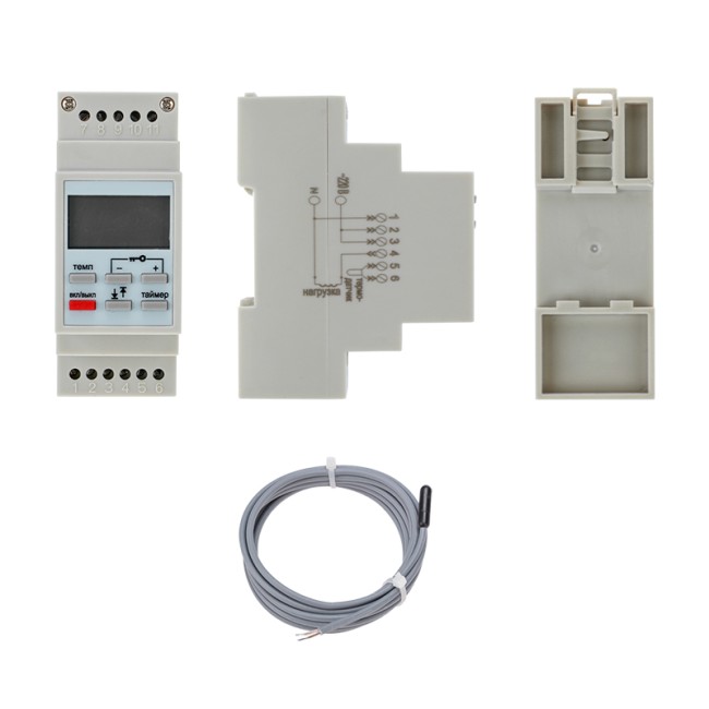 Терморегулятор цифровой RX-257 программируемый, c диапазонами работы (на DIN-рейку) REXANT Терморегулятор цифровой RX-257 программируемый, c диапазонами работы (на DIN-рейку) REXANT