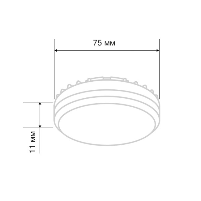 Лампа светодиодная GX53 таблетка 15,5Вт 1240Лм AC180~265В 4000К нейтральный свет REXANT