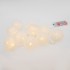 Тайские фонарики Пломбир 1.5 м, 10 LED, прозрачный ПВХ, цвет свечения теплый белый, 2 х АА (батарейки не в комплекте) NEON-NIGHT