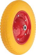 Колесо запасное полиуретановое 400х90x230 мм (4.80''/4.00''-8''), подшипники 16 мм, для тачки 77556
