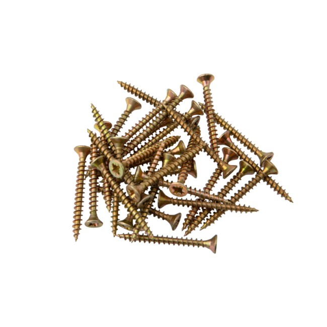 Саморез универсальный KRANZ 3.5х35, желтый цинк, пакет (50 шт./уп.)