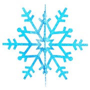 Елочная фигура Снежинка резная 3D, 61 см, цвет синий Елочная фигура Снежинка резная 3D, 61 см, цвет синий