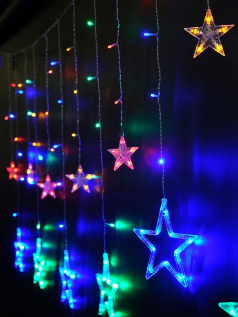 Гирлянда "Занавес" DCLLD-138M-C 138 мультиколор светодиодов 2х1/0.6м 12 нитей SHLights 4690601047175 Гирлянда "Занавес" DCLLD-138M-C 138 мультиколор светодиодов 2х1/0.6м 12 нитей SHLights 4690601047175