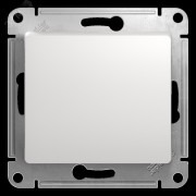 Выключатель одноклавишный, в рамку, белый схема 1