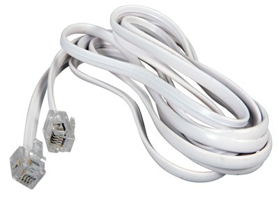 Телефонный шнур, удлинитель RJ-11(6P-4C), длина 7 метров, белый REXANT