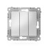 Выключатель 3-кл. СП Pixel 10А IP20 механизм алюм. TOKOV ELECTRIC TKE-PX-V3-C03