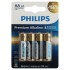 Элемент питания алкалиновый AA/LR6 1.5В Premium (блист. 4шт) Philips Б0062753 Элемент питания алкалиновый AA/LR6 1.5В Premium (блист. 4шт) Philips Б0062753
