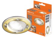 Светильник встраиваемый поворотный СВ 02-04 MR16 50Вт G5.3 перламутровое золото/хром TDM