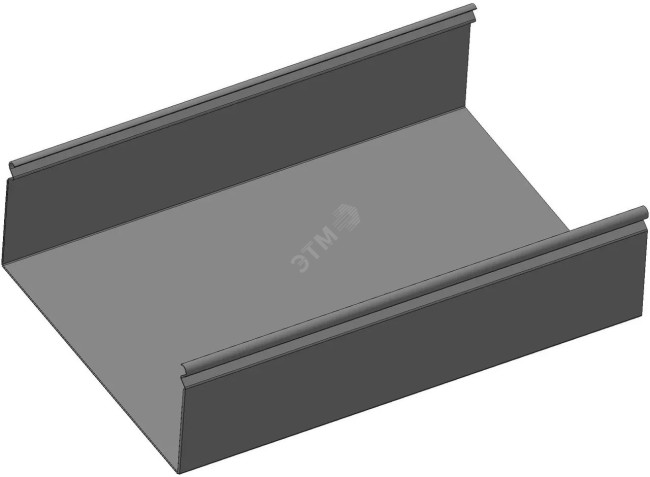 Лоток прямой замковый неперфорированный ЛМс-ПЗН 50х50-1,5ц УТ2,5 (L=2000мм)