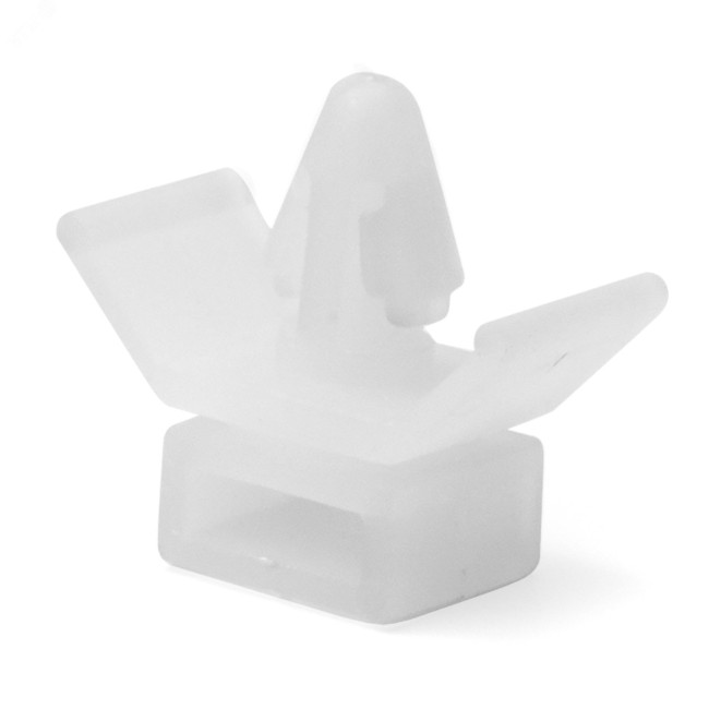 Держатель к хомуту 8.1мм дюбельного типа белый (100шт) Держатель к хомуту 8.1мм дюбельного типа белый (100шт)