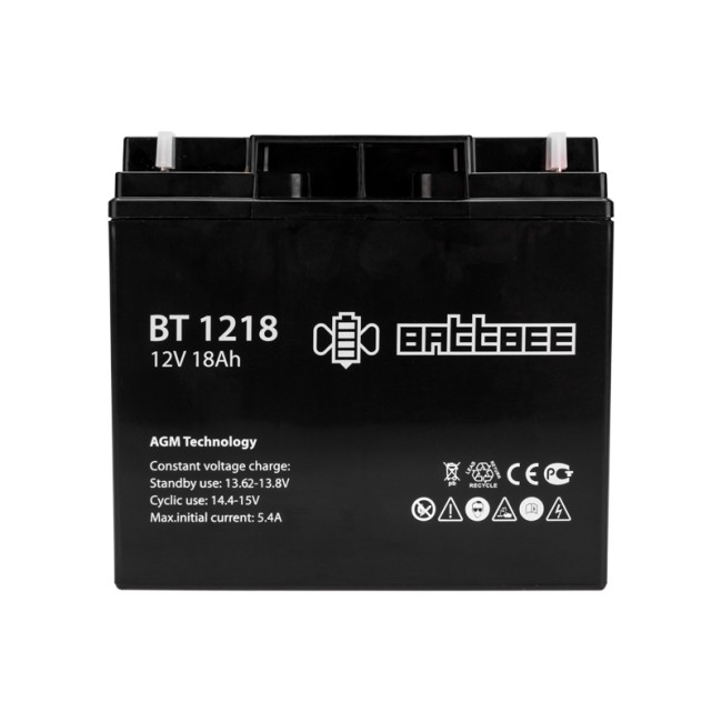 Батарея аккумуляторная 12В, 18Ач, 1 штука Батарея аккумуляторная 12В, 18Ач, 1 штука