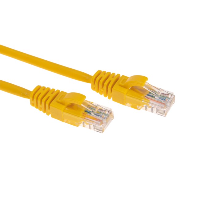 Патч-корд U/UTP CAT 6, RJ45-RJ45, 26AWG, LSZH, желтый, 1м REXANT
