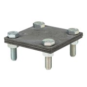 Зажим полоса 40 - полоса 40 (3 пластины 70х70мм) HZ PROxima EKF lp-g3105 Зажим полоса 40 - полоса 40 (3 пластины 70х70мм) HZ PROxima EKF lp-g3105