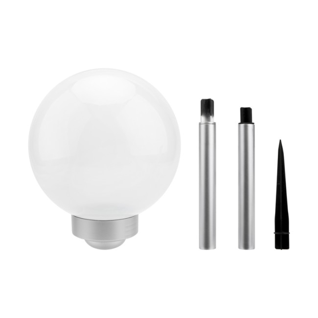 Светильник грунтовый Шар ⌀250, 6500К, со встроенным аккумулятором, солнечной панелью, датчиком освещенности LAMPER Светильник грунтовый Шар ⌀250, 6500К, со встроенным аккумулятором, солнечной панелью, датчиком освещенности LAMPER