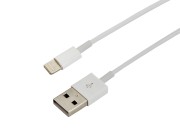 USB-Lightning кабель для iPhone/PVC/white/1m/REXANT/ ОРИГИНАЛ (чип MFI)