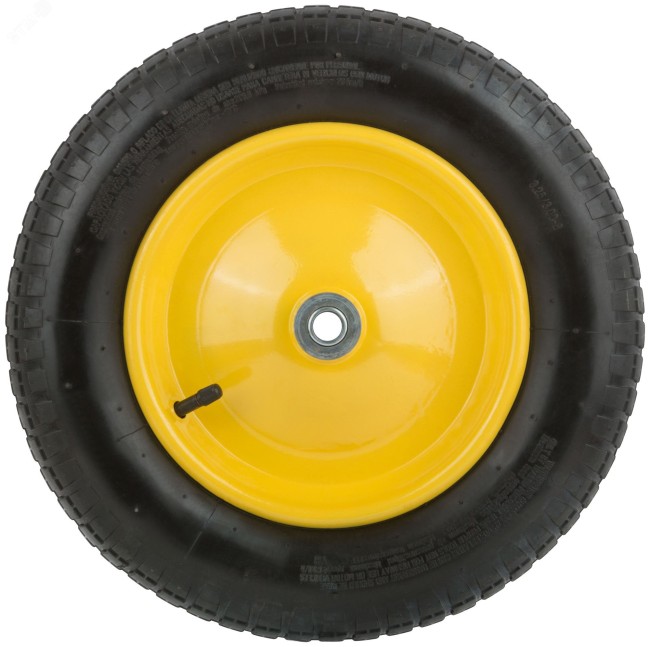 Колесо запасное с камерой 360х70х225 мм (3.25-8), подшипники 16 мм, для тачек 77602 , 77607 Колесо запасное с камерой 360х70х225 мм (3.25-8), подшипники 16 мм, для тачек 77602 , 77607